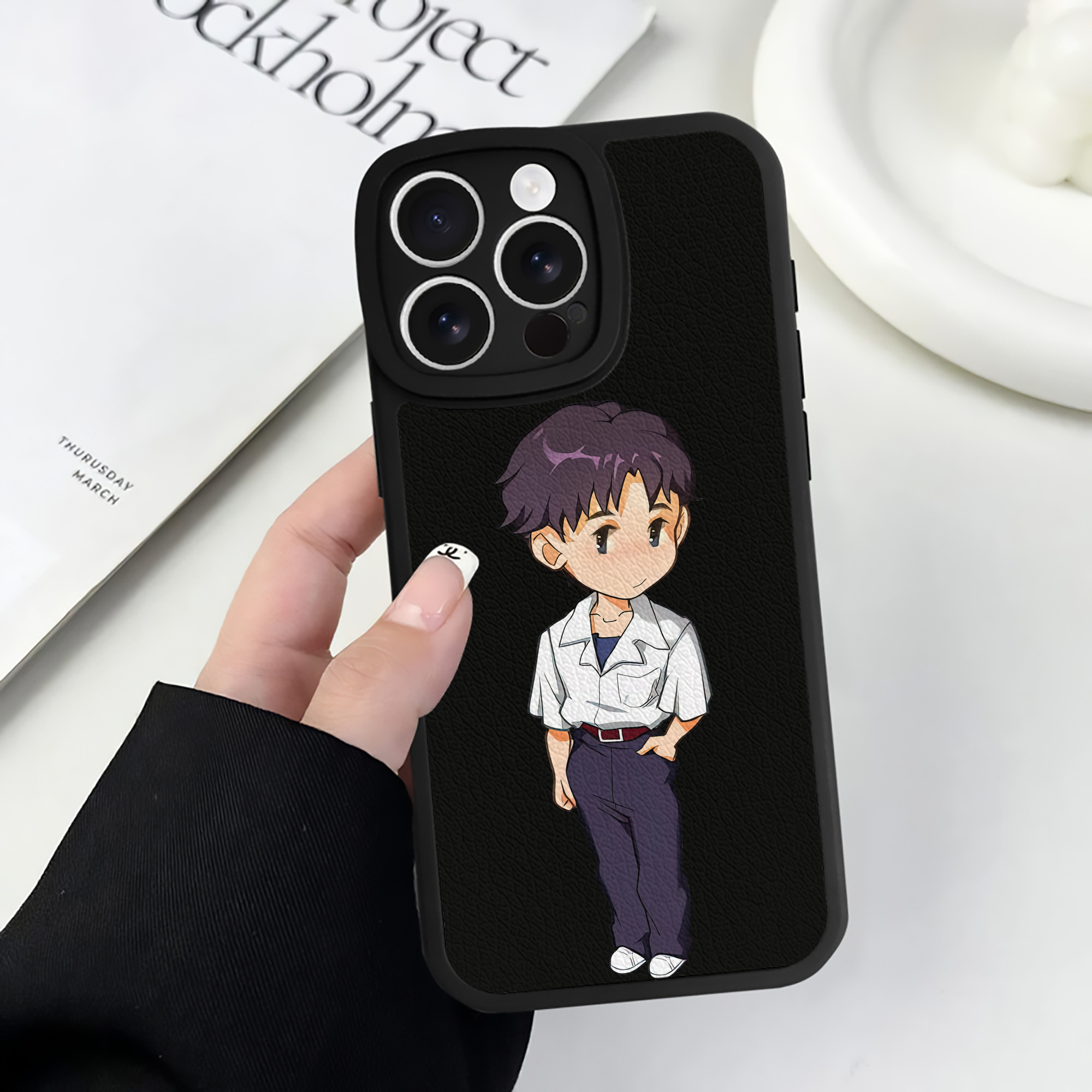 （画像用） EVA 新世紀エヴァンゲリオン 【iPhone 16シリーズ対応】シリコンスマホケース（レザー調） 材質：シリコン